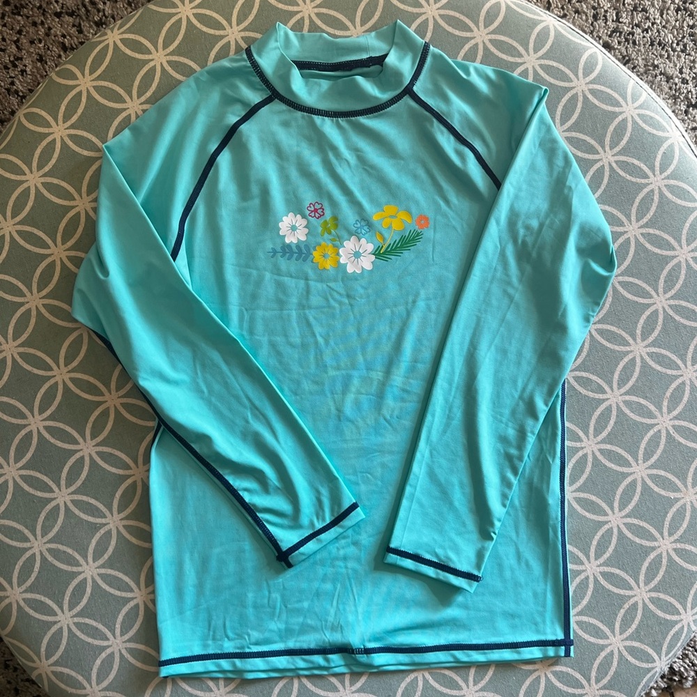 TSLA Girls Long Sleeve Swimming UV protection top
